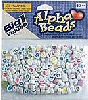 Heart Shaped Letter Beads - White With Assorted Color Letters - Alphabet Beads ? Letter Beads - 