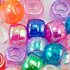 AB Transparent Pony Beads - Assorted - AB Beads - Transparent Pony Beads - AB Pony Beads