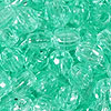 Faceted Beads - Green Aqua (seamist) - Acrylic Faceted Beads - Plastic Faceted Beads - 4mm Faceted Beads