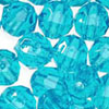 Faceted Beads - Turquoise Tr - Faceted Acrylic Beads - Plastic Faceted Beads - 6mm Faceted Beads