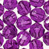 Faceted Beads - Plastic Faceted Beads - Dk Amethyst - 10mm Faceted Acrylic Beads - Large Acrylic Beads - 10mm Faceted Beads