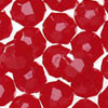 Faceted Beads - Red Op - Faceted Acrylic Beads - Plastic Faceted Beads - 6mm Faceted Beads
