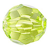 Faceted Acrylic Beads - Lime - Acrylic Beads - Acrylic Crystal Beads - Clear Acrylic Beads - 