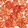 Faceted Beads - Tangerine - Faceted Acrylic Beads - Plastic Faceted Beads - 6mm Faceted Beads