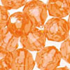 Faceted Beads - Hyacinth Tr (lt. Orange) - 8mm Faceted Acrylic Beads - Plastic Faceted Beads - 8mm Faceted Beads