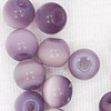 Round Glass Cat Eye Beads - Mauve - Glass Beads - Tiger Eye Beads