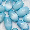 Oval Glass Cat Eye Beads - Turquoise - Glass Beads - Tiger Eye Beads