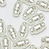 Pearl Glass Swirl Beads - White - Glass Beads - Swirl Beads - Pearl Beads -
