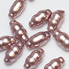 Pearl Glass Swirl Beads - Champagne Pink - Glass Beads - Swirl Beads - Pearl Beads -