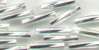 Glass Beads - Twisted Glass Bugle Beads