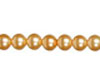 Glass Pearl Strand - Gold - Glass Pearl Beads