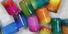 Tye Dye Glass Tube Beads