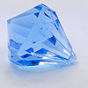 Faceted Teardrop Birthstone Beads - LT SAPPHIRE - -