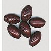Team Sport Beads - Acrylic - Football - Brown and Black - football beads -