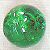 Green Crackle Beads - Round Beads