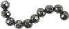 Magnetic Hematite Round Faceted Beads - - -