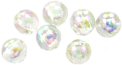 Round Beads - Round Crystal Clear Iris Beads - Round AB Beads - Round Iridescent Beads