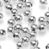 Silver Round Beads - Round Silver Pearl Beads - Silver Plated Round Beads