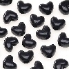 Heart Shaped Pony Beads - BLACK OP - Pony Heart Beads - Pony Hearts - Pony Bead Hearts - Pony Heart Beads