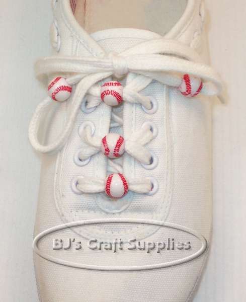 Baseball Beads on Shoe