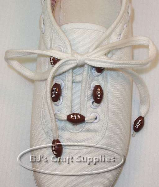 Football Beads on Shoes