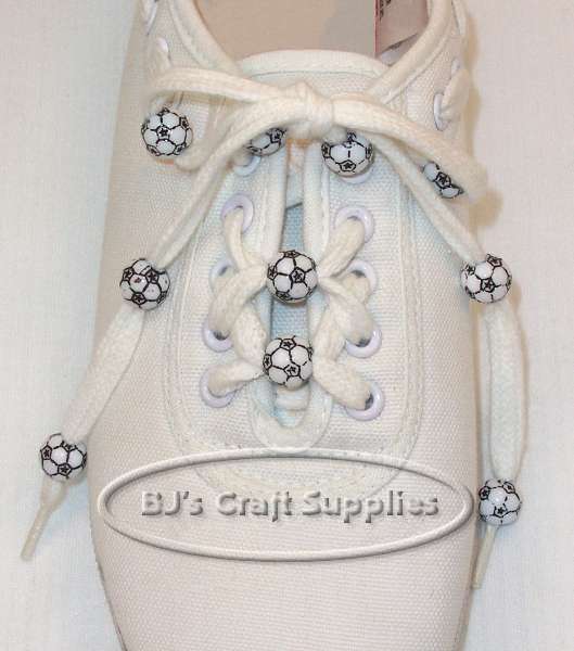 Soccer Beads on Shoes