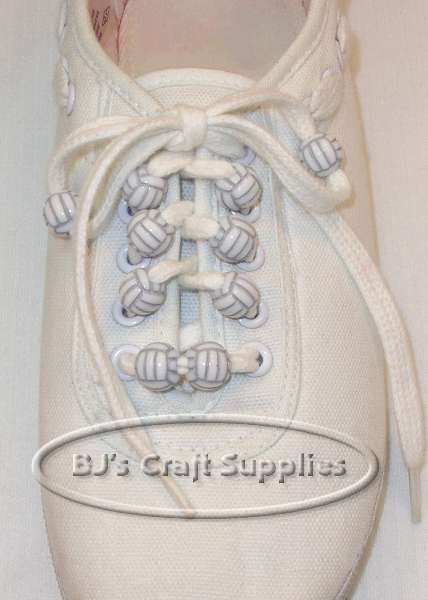 Volleyball Beads on Shoes