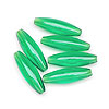 Spaghetti Beads - Xmas Green Tr - Plastic Spaghetti Beads - Rice Beads