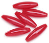 Spaghetti Beads - Red Op - Plastic Spaghetti Beads - Rice Beads