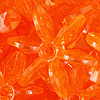 Starflake Beads - Sunburst Beads - Orange Tr - Sunburst Beads - Starburst Beads - Ferris Wheel Beads - Paddlewheel Beads
