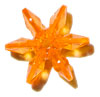 Starflake Beads - Sunburst Beads - Lt Orange Tr - Sunburst Beads - Starburst Beads - Ferris Wheel Beads - Paddlewheel Beads - 
