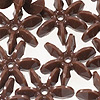 Sunburst Beads - Starburst Beads - Brown - 10mm Starflake Beads - Sunburst Beads - Starburst Beads - Paddle Wheel Beads - Ferris Wheel Beads