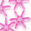 Starflake Beads - Sunburst Beads - Hot Pink - 10mm Starflake Beads - Sunburst Beads - Starburst Beads - Paddle Wheel Beads - Ferris Wheel Beads