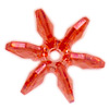 Starflake Beads - Sunburst Beads - Peach - 18mm Starflake Beads - Sunburst Beads - Starburst Beads - Ferris Wheel Beads - Paddlewheel Beads