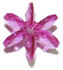 Starflake Beads - MAUVE TR - Sunburst Beads - Starburst Beads - Ferris Wheel Beads - Paddlewheel Beads - 18mm Sunburst Beads