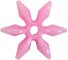 Starflake Beads - PINK OP - Sunburst Beads - Starburst Beads - Ferris Wheel Beads - Paddlewheel Beads - 25mm Starflake Beads