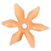 Starflake Beads - LT ORANGE OP - Sunburst Beads - Starburst Beads - Ferris Wheel Beads - Paddlewheel Beads - 18mm Sunburst Beads