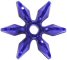 Starflake Beads - ROYAL BLUE OP - Sunburst Beads - Starburst Beads - Ferris Wheel Beads - Paddlewheel Beads - 18mm Sunburst Beads