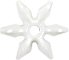 Starflake Beads - WHITE OP - Sunburst Beads - Starburst Beads - Ferris Wheel Beads - Paddlewheel Beads - 25mm Starflake Beads