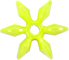 Starflake Beads - YELLOW OP - Sunburst Beads - Starburst Beads - Ferris Wheel Beads - Paddlewheel Beads - 25mm Starflake Beads