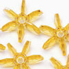 Starflake Beads - SUN GOLD TR - Sunburst Beads - Starburst Beads - Ferris Wheel Beads - Paddlewheel Beads -