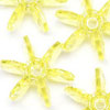 Sunburst Beads - LT YELLOW TR - Starflake Beads - Starburst Beads - Ferris Wheel Beads - Paddlewheel Beads -