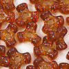 Tri Beads - Rootbeer - Propeller Beads - Plastic Tri Beads