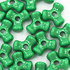 Tri Beads - Green - Propeller Beads - Plastic Tri Beads