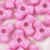 Tri Beads - Pink - Propeller Beads - Plastic Tri Beads