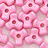 Tri Beads - Lt Pink - Propeller Beads - Plastic Tri Beads