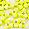 Tri Beads - Yellow - Propeller Beads - Plastic Tri Beads