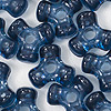 Tri Beads - Country Blue - Propeller Beads - Plastic Tri Beads