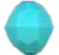 Tri Beads - AQUA OP - Plastic Tri Beads - Propeller Beads - Tri Beads