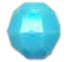 Tri Beads - BABY BLUE OP - Plastic Tri Beads - Propeller Beads - Tri Beads
